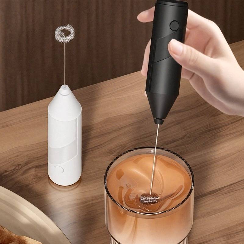 Electric Milk Frother Handheld - 1 pezzo Frullino Elettrico Ricaricabile Portatile