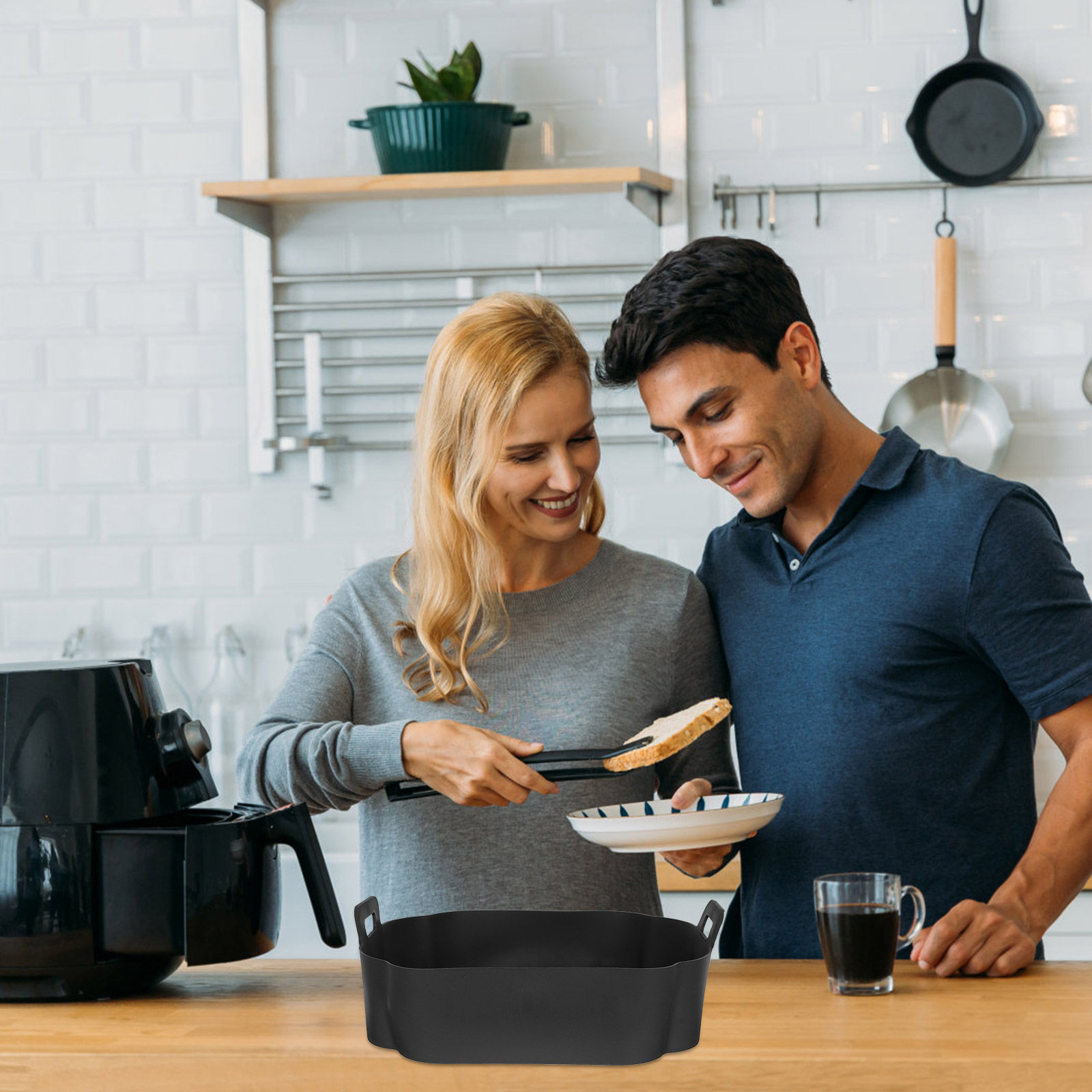 Air Fryer Silicone Pot Liner - Tappetino in silicone per friggitrice ad